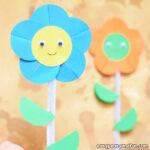 Happy Paper Flower Craft for Kids to Make