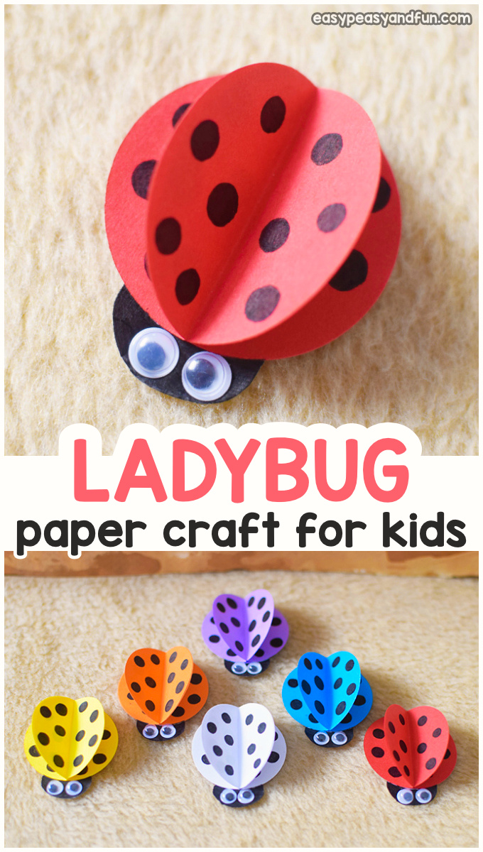 How To Make A Simple Paper Ladybug Easy How To Make A Simple Paper Ladybug Easy