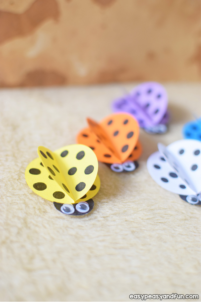 How to Make a Simple Paper Ladybug for Kids