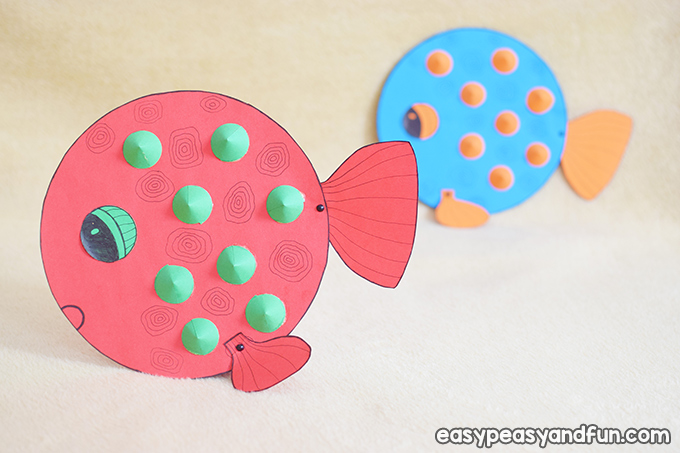 Paper Puffer Fish Craft for Kids to Make