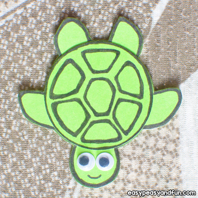 Simple Paper Turtles Craft for Kids