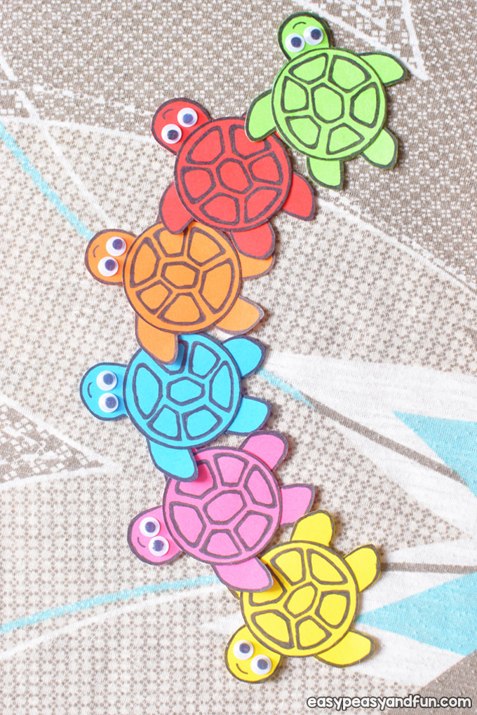 Simple Paper Turtles Craft for Kids to Make