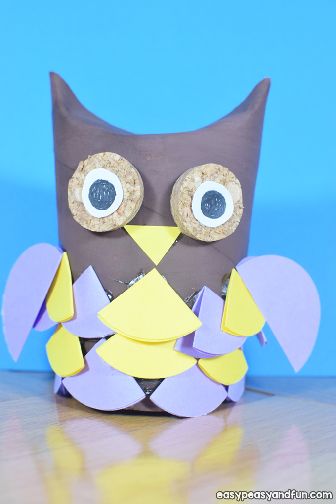Toilet Paper Roll Owls Craft for Kids to Make