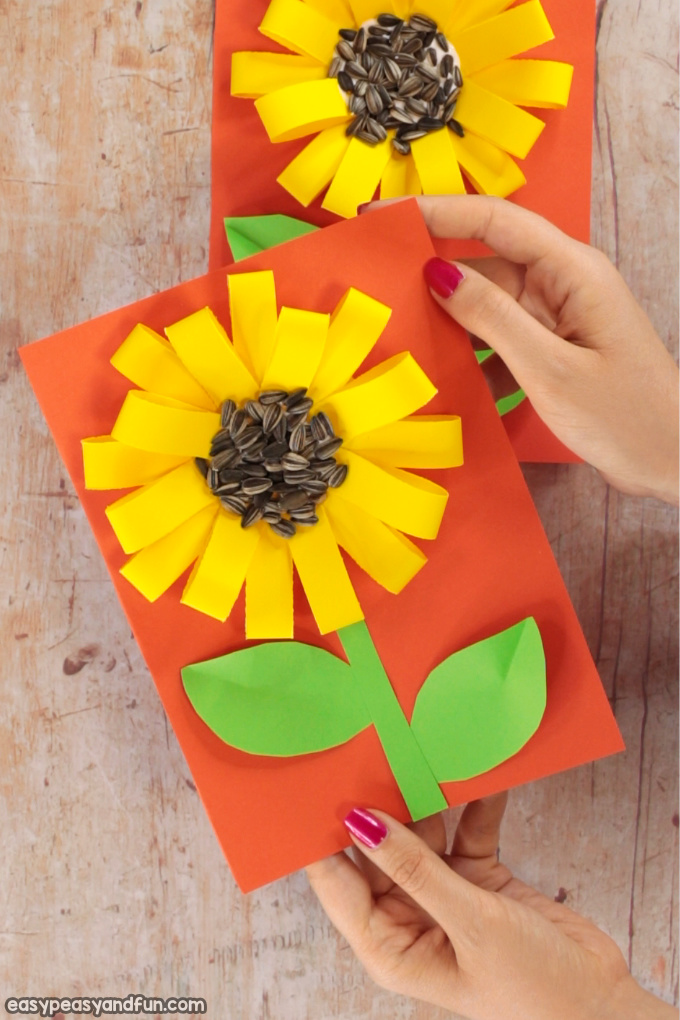 Paper Loops Sunflower Craft for Kids
