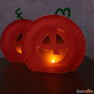 Paper Plate Pumpkin Craft