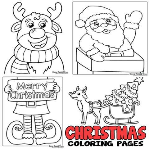 Printable Christmas Coloring Pages - Many Free Sheets - Easy Peasy and Fun