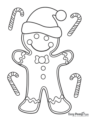 Gingerbread Man coloring page Free Printable Coloring Pages
