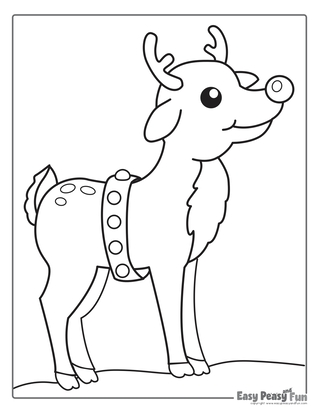 reindeer coloring