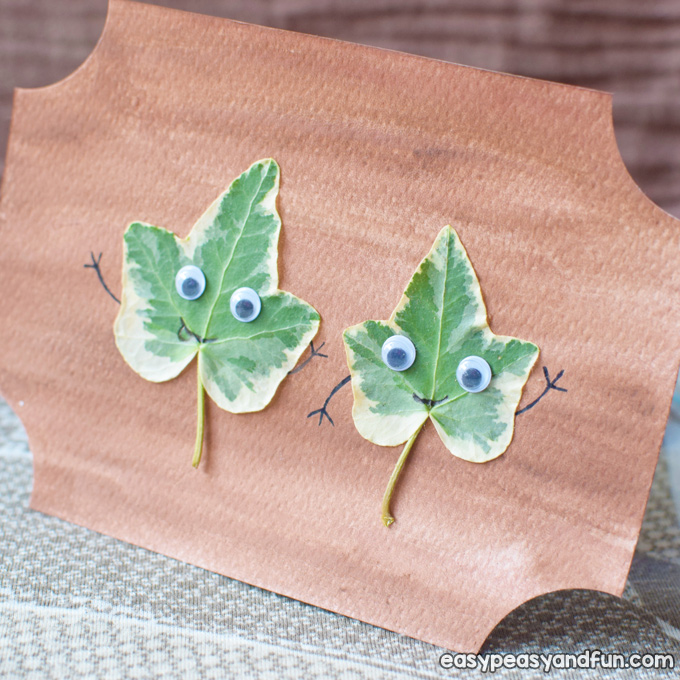 Leaf friend crafts for kids to make