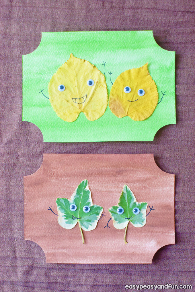 Leaf Friends crafts for kids