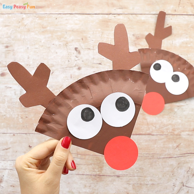 Paper Plate Reindeer Crafts for Kids