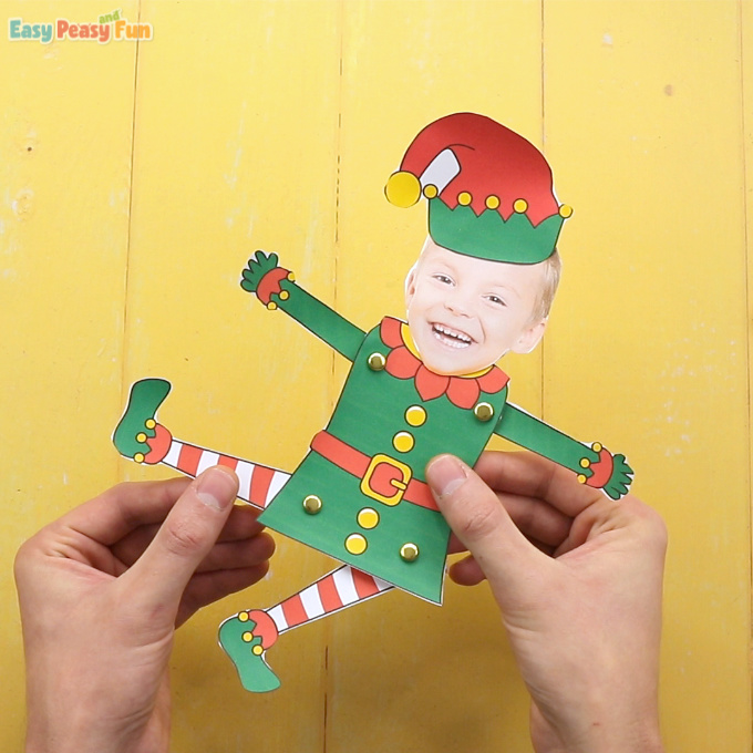 Movable Paper Dolls Christmas Photo Crafts