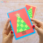 Paper Weaving Christmas Tree Card