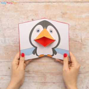 Penguin Pop Up Card Template Craft