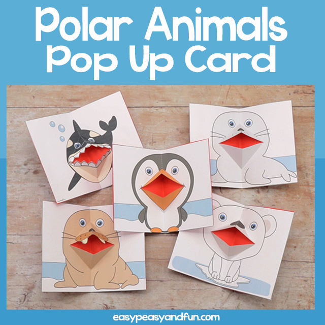 Penguin Pop Up Card Template - Easy Peasy and Fun