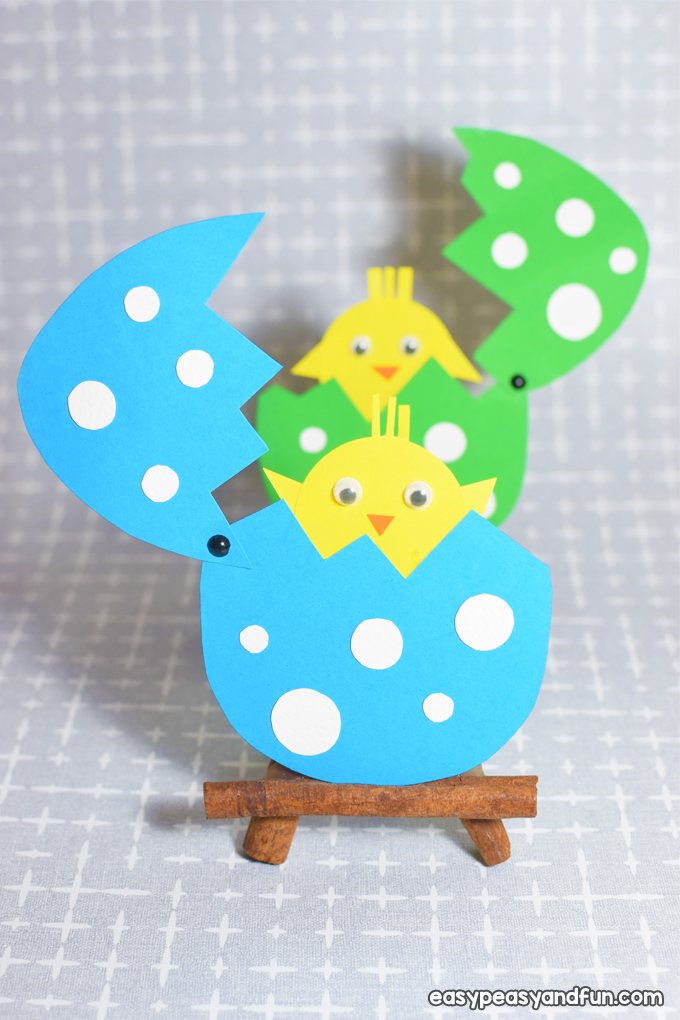 Easter Hatching Chick Paper Craft for Kids