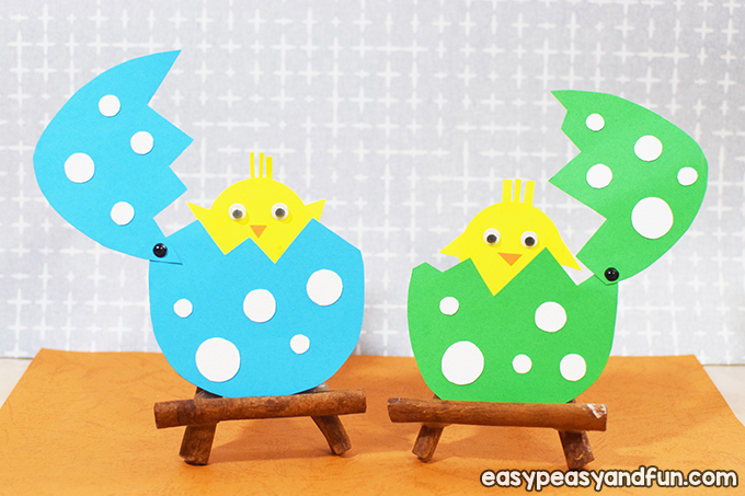 Easter Hatching Chick Paper Craft for Kids to Make