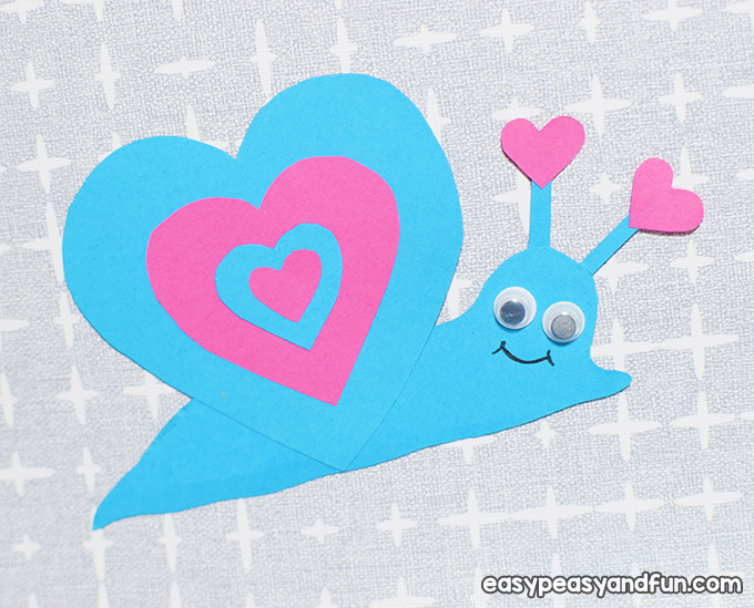Snail Valentine's Day Crafts for Kids to Make