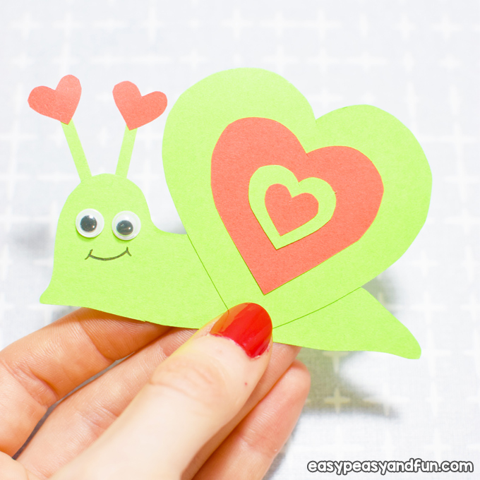 Snail Valentines Day Craft for Kids to Make