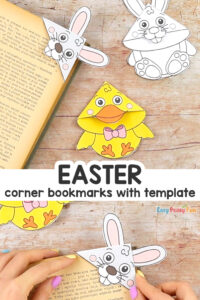 Easter Corner Bookmarks With Template - Easy Peasy and Fun