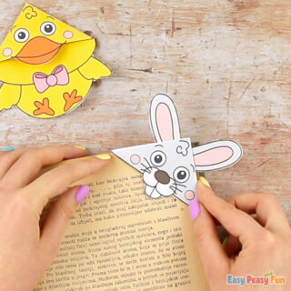 Easter Corner Bookmarks With Template - Easy Peasy and Fun
