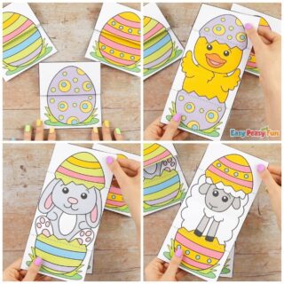 Surprise Easter Egg Cards Craft Idea