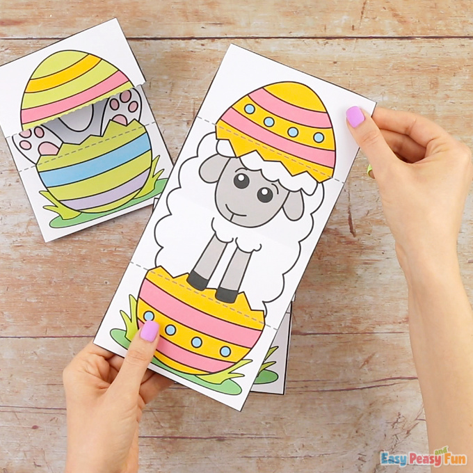 Surprise Easter Egg Cards Craft Easy Peasy And Fun