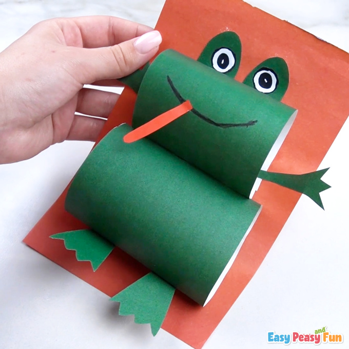 How to make paper frog crafts