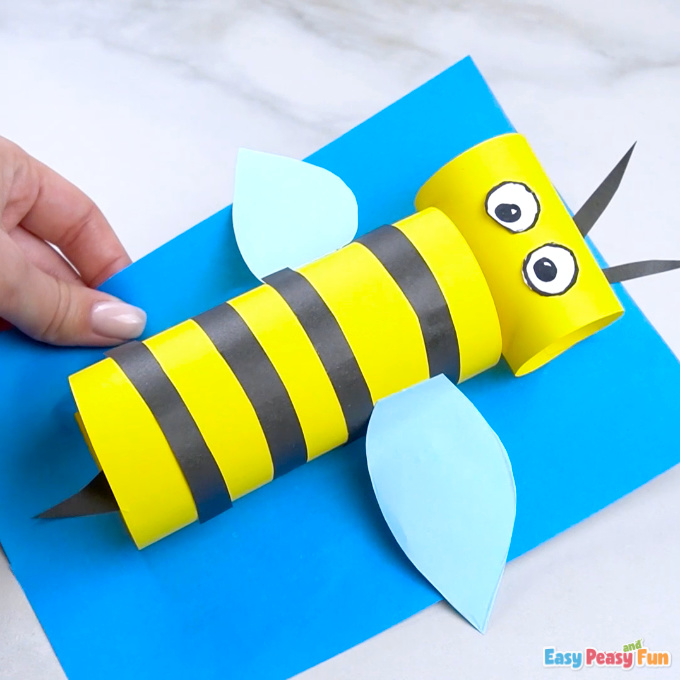 How to make a paper bee craft?