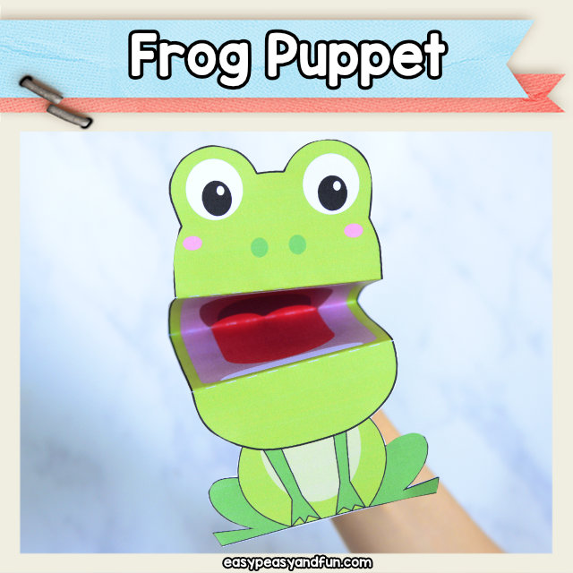 Printable Frog Puppet
