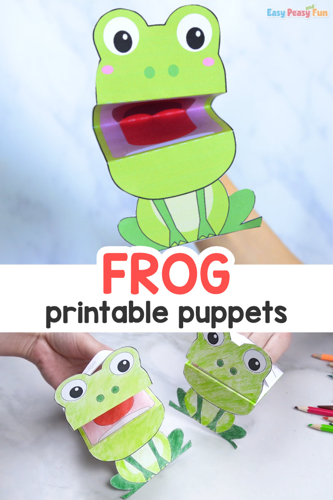 Printable Frog Puppet 