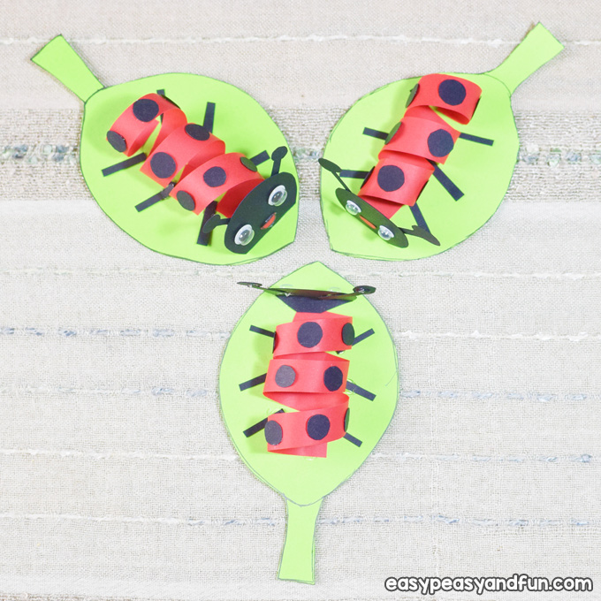 Ladybug crafts from paper for kids