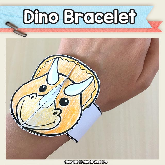 Printable Dinosaur Bracelets