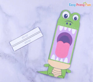 Printable Crocodile Puppet - Easy Peasy and Fun