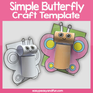 How to Make a Paper Butterfly Craft - Easy Peasy and Fun