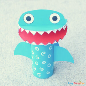 DIY Shark Toilet Paper Roll Craft