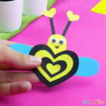 Heart Bee Valentines Day Craft