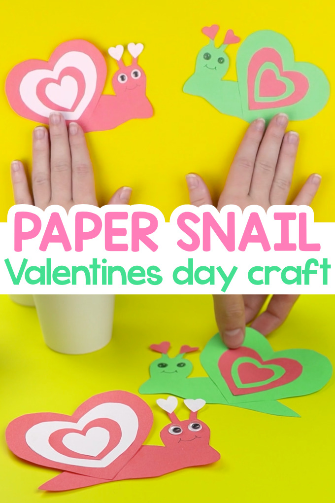 heart snail valentine's day craft