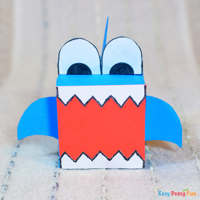 DIY Paper Shark Box Craft