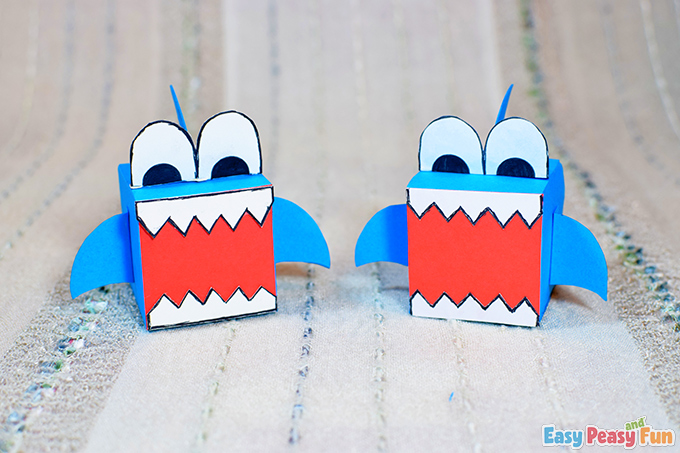 DIY Paper Sharks Craft