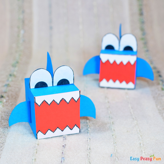 DIY Shark Paper Box Craft
