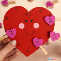 Valentine’s Day Number Matching Activity
