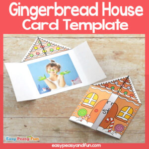 Printable Gingerbread House Card - Easy Peasy and Fun