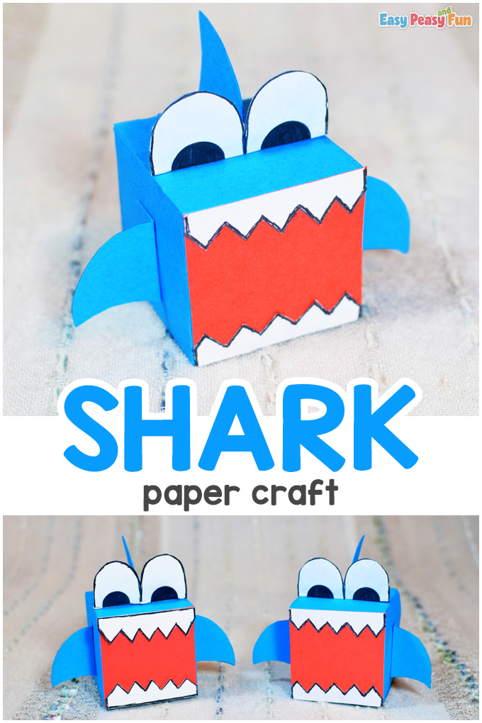 Paper Shark Box Craft