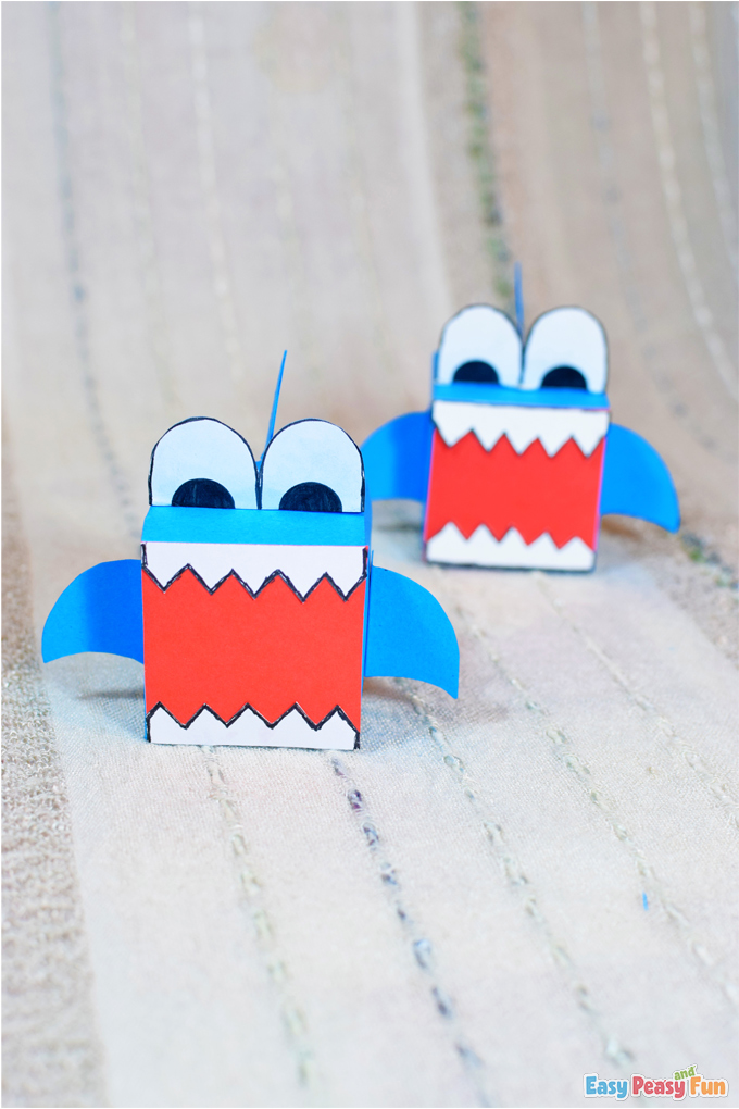 Shark Paper Box 3D Craft