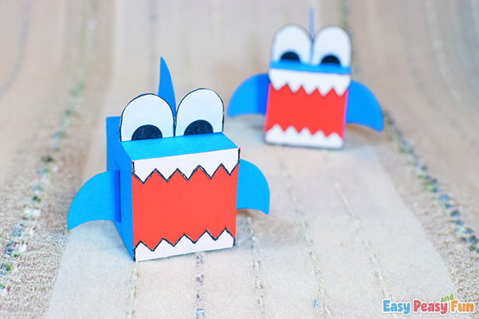 Sharks Paper Box Craft