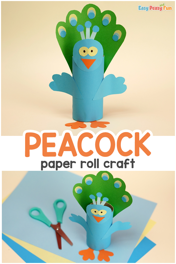 Toilet paper roll Peacock
