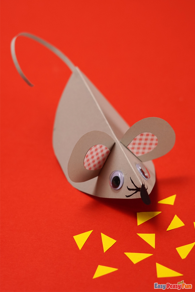 DIY Easy Paper Mouse Craft