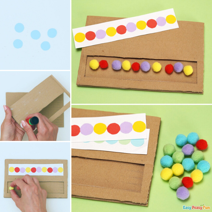 Pattern Recognition Cardboard Activity Idea