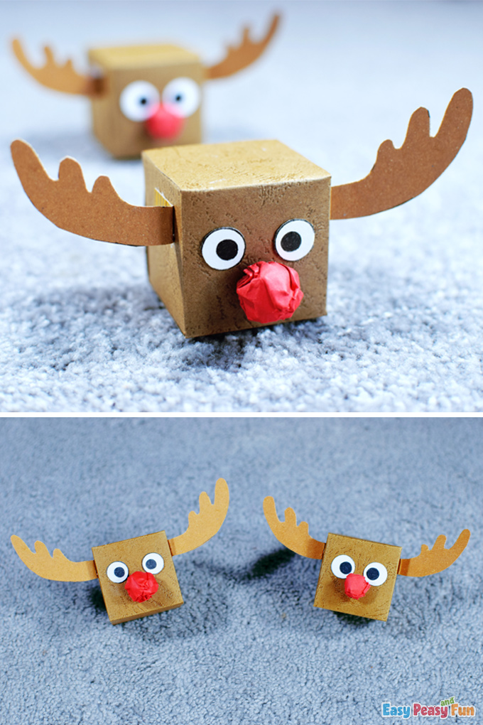 Crafts from paper reindeer do it yourself
